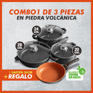 Combo de 3 piezas + Sartén de Regalo (Combo1)