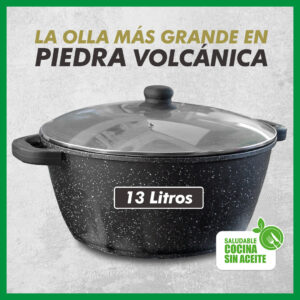 Olla de 13 Litros en Piedra Volcánica