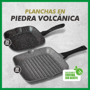 Planchas en Piedra Volcánica (25cm y 30cm)